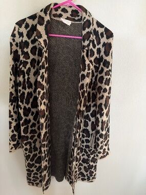 Leopard print cardigan